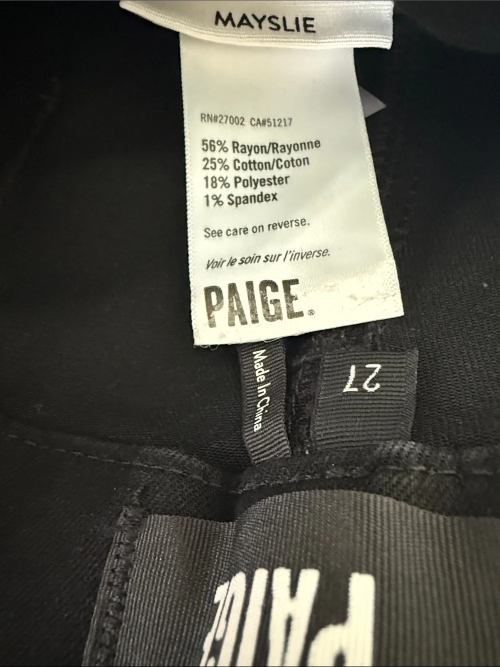 PAIGE Black Coated Jogger Pants with Elastic Ankles